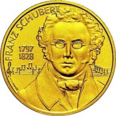 500 шиллингов 1997 года "Франц Шуберт", 8 гр.