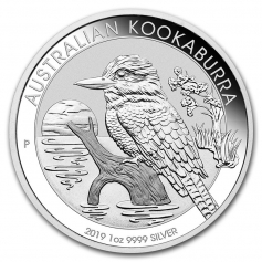 Серебряная монета Австралии 1 доллар "Кукабарра" 2003 год ,31,1г.