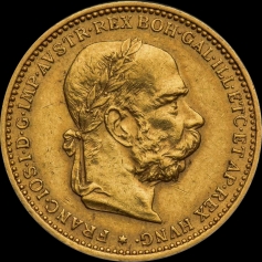 Золотая монета 20 крон