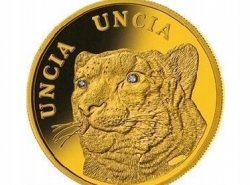 Золотая монета "Снежный барс" (Казахстан), 500 тенге