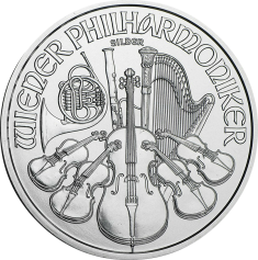 Серебряная монета Австрии "Венская Филармония", 1,5 евро 31,1 грамм