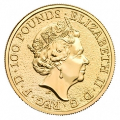 Золотая монета Великобритании "Грифон Эдуарда III" 2017 года 31,1 г