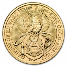 Золотая монета Великобритании "Грифон Эдуарда III" 2017 года 31,1 г