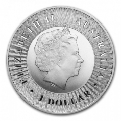Серебряная монета Австралии 1 Dollar "Кенгуру" 1 oz 2016 год