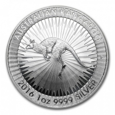 Серебряная монета Австралии 1 Dollar "Кенгуру" 1 oz 2016 год