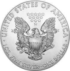 Серебряная монета "Орел", 1 доллар, 31,10 г