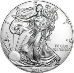 Серебряная монета "Орел", 1 доллар, 31,10 г