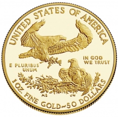 Золотая монета "Американский Орел" American Gold Eagle, 50 долларов